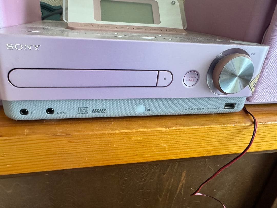 SONY ミニコンポ ピンク CDプレーヤー
