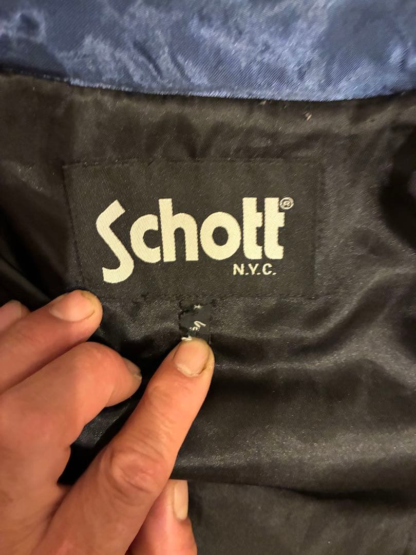 Schott スカジャン ネイビー