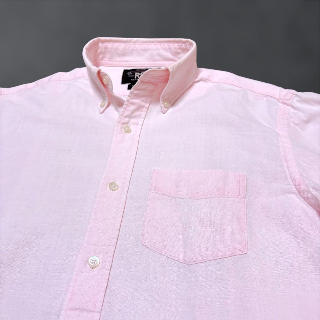 ダブルアールエル ラルフローレン シャツ ピンク ボタンダウン XS　1788