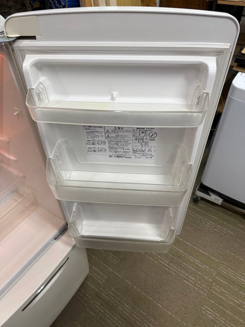 【洗浄消毒作業済】レトロ家電　National 冷凍冷蔵庫　NR-B16RA-W