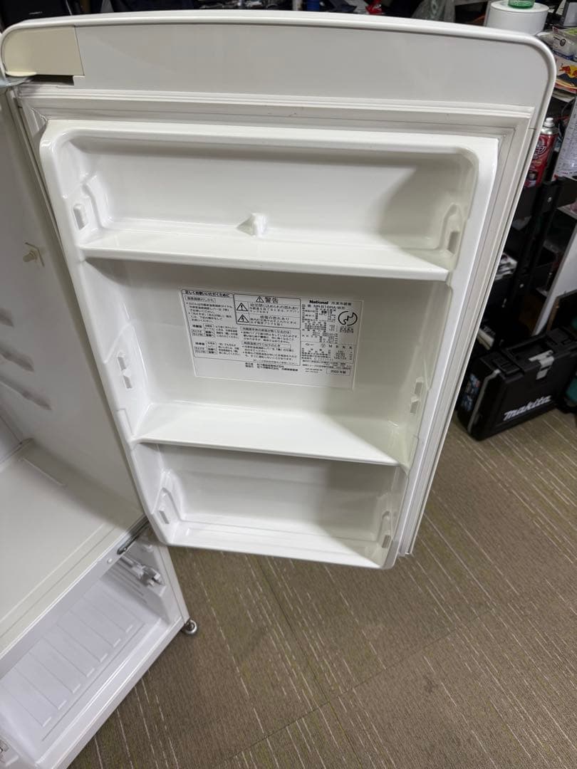 【洗浄消毒作業済】レトロ家電　National 冷凍冷蔵庫　NR-B16RA-W