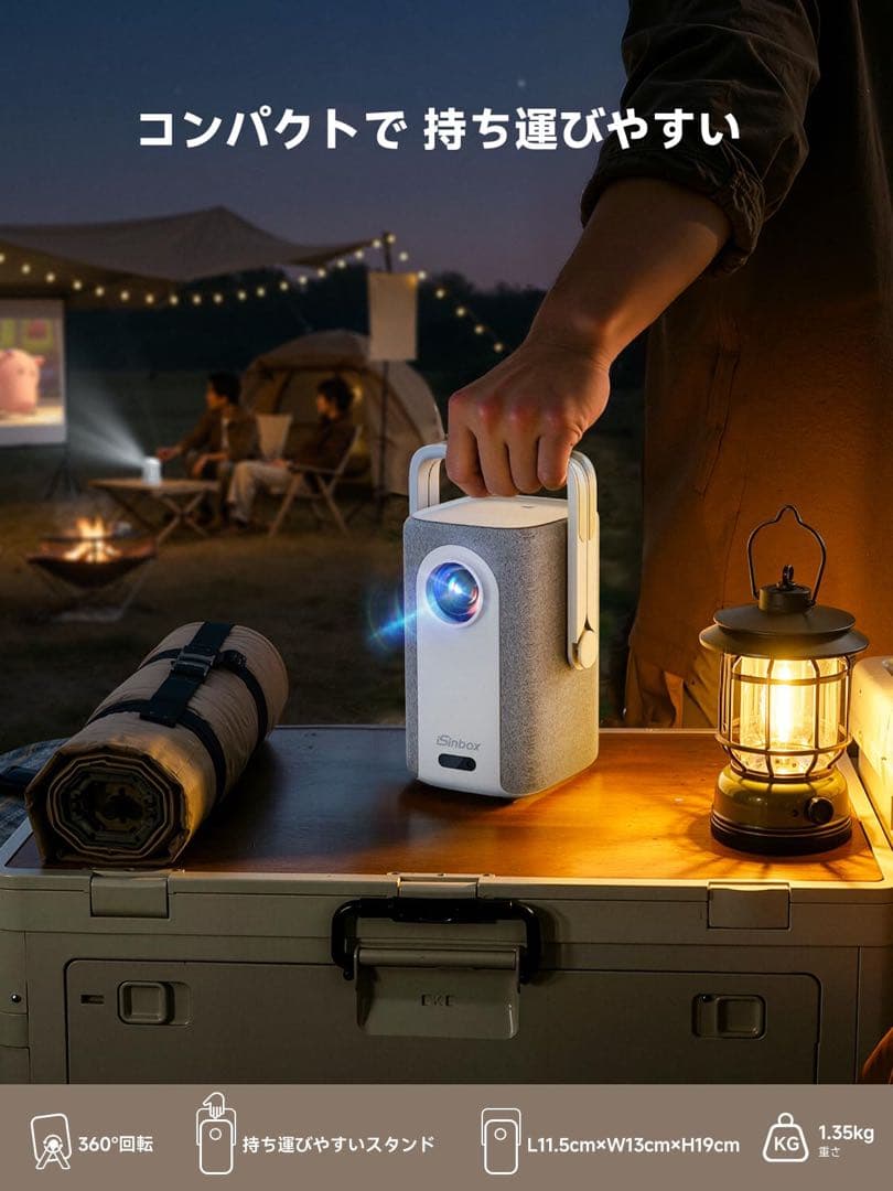 ✨プロジェクター 家庭用 小型 Netflix公式アプリ内蔵 4K対応