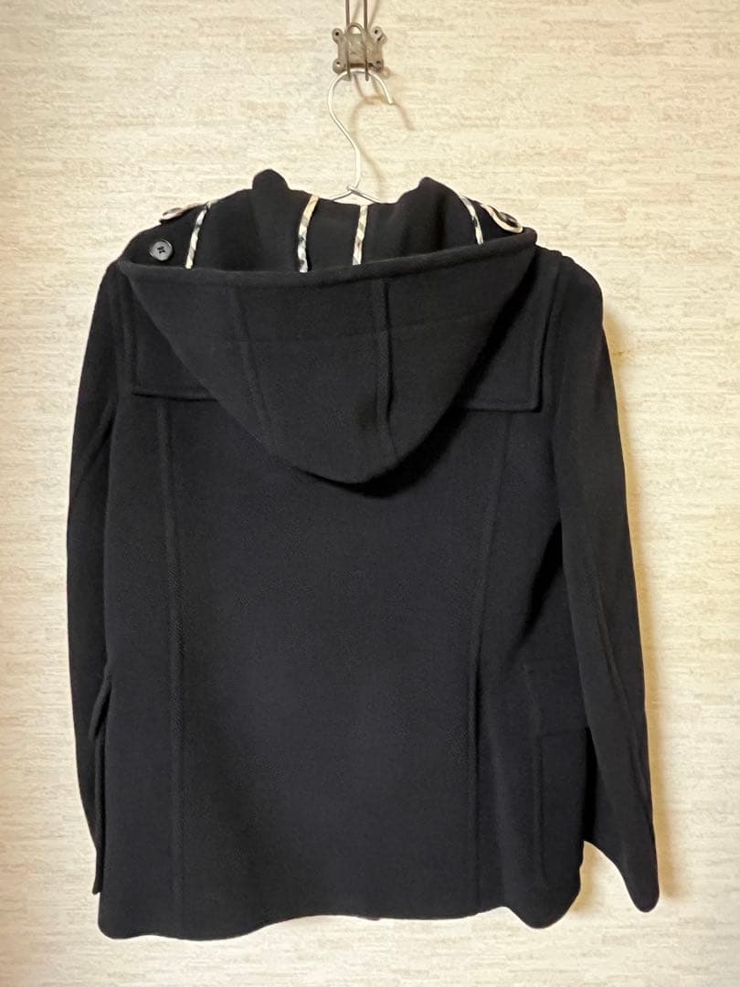 【美品】✨バーバリー ロンドン　ダッフルコート ブラック　フード付き　38
