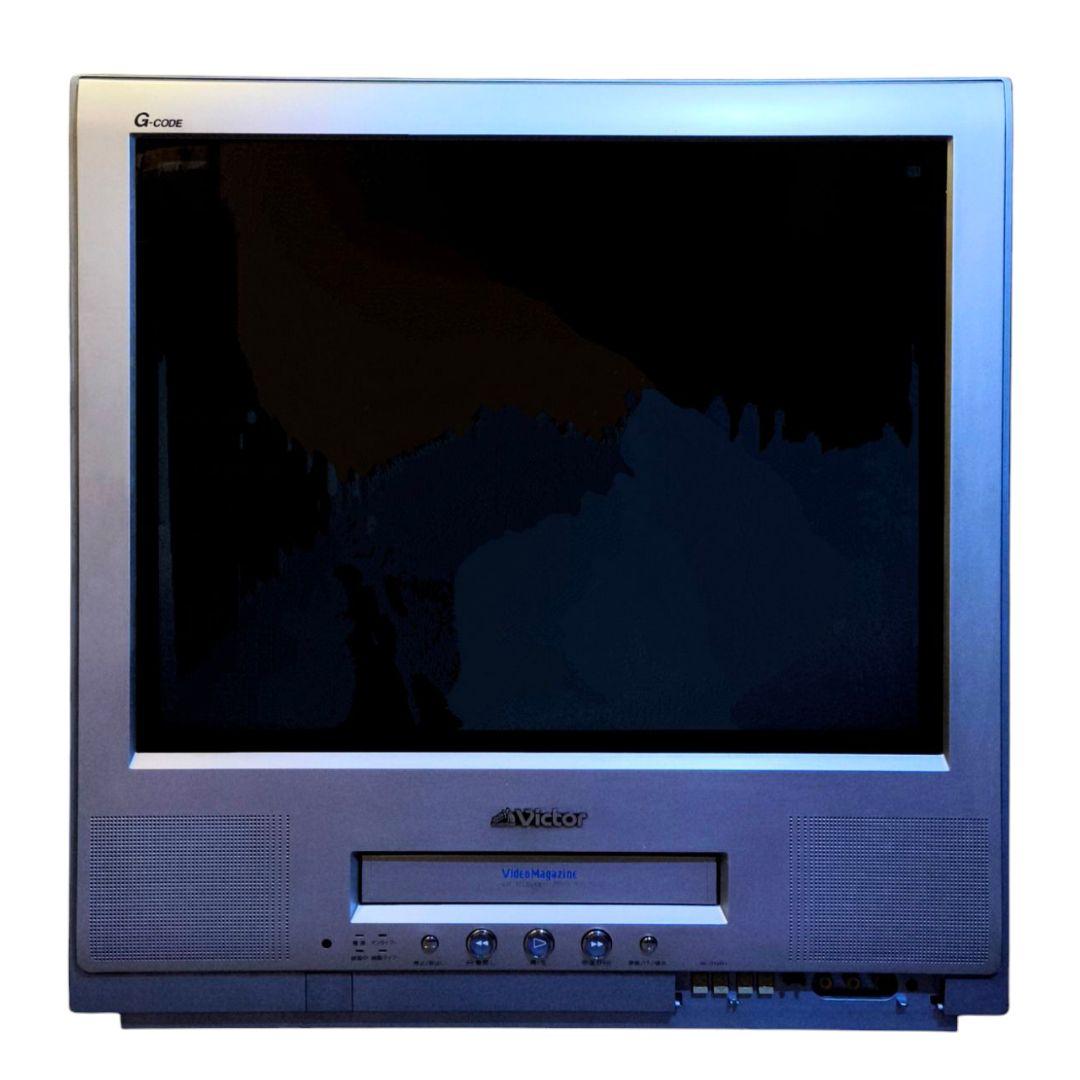 【昭和レトロ】ビクター 21型フラットステレオテレビデオ　AV-21VR1型