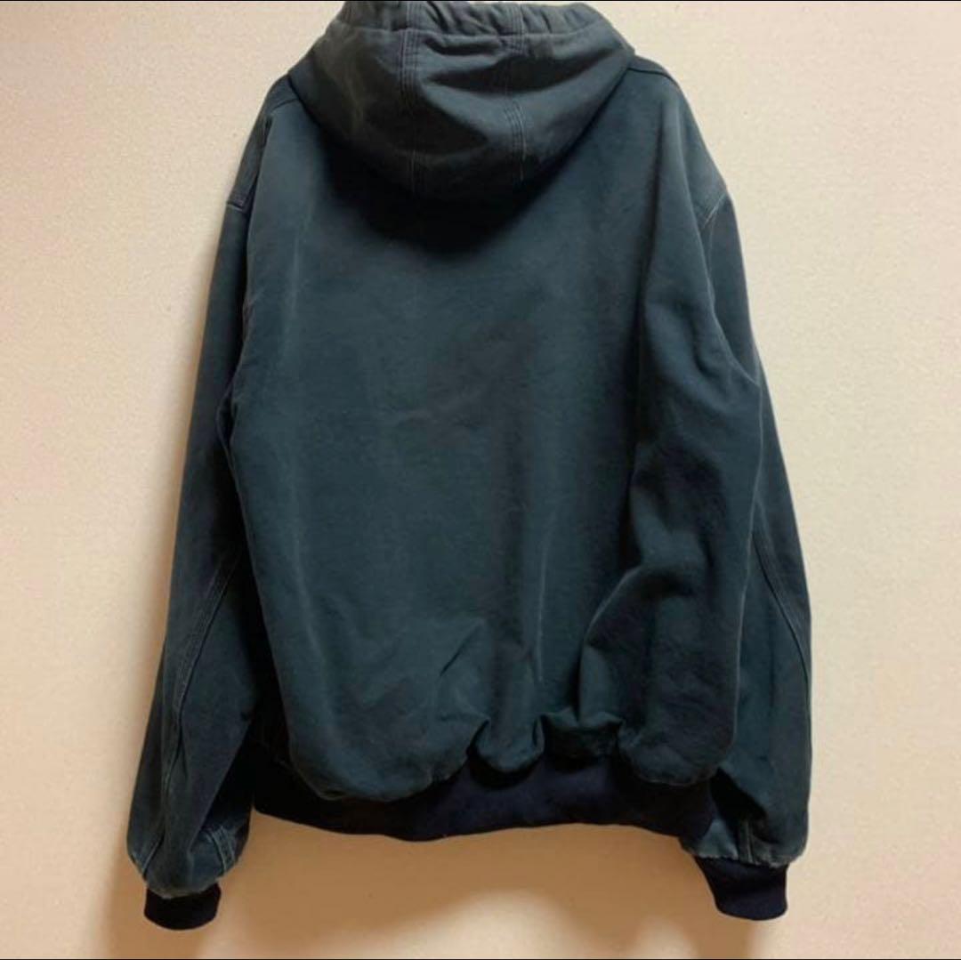 ☆カーハート☆USA製ダックジャケット　アクティブ　ビッグサイズ　フーディ　黒