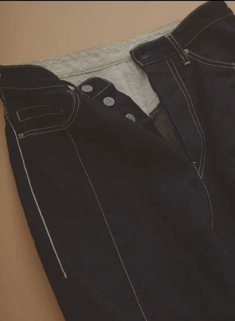 mina perhonen ミナペルホネン always テーパードデニム 34