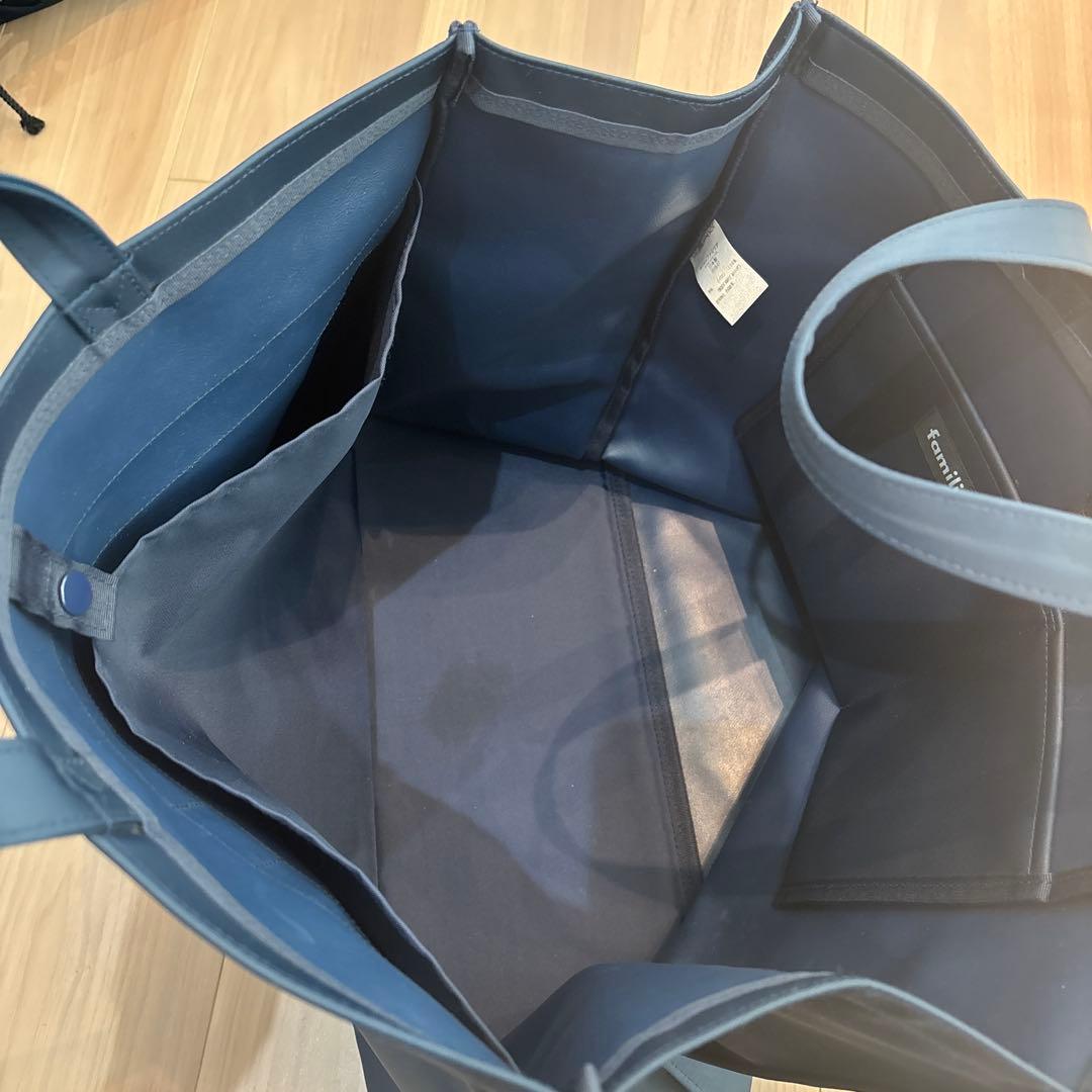 familiar お受験バック ネイビー トートバッグ 大容量 マ