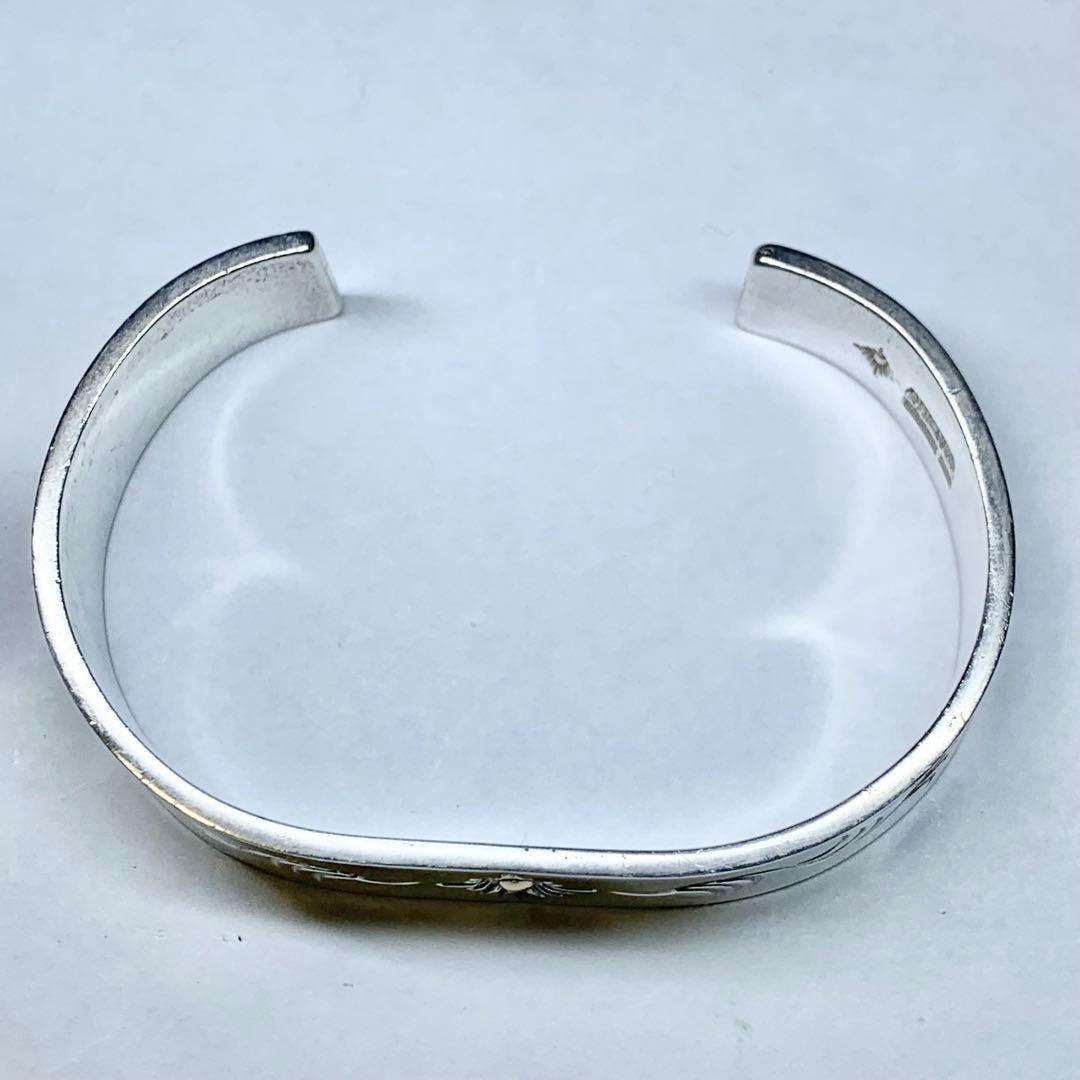 希少 アリゾナフリーダム ブレスレット 太陽神 唐草彫り K18 シルバー