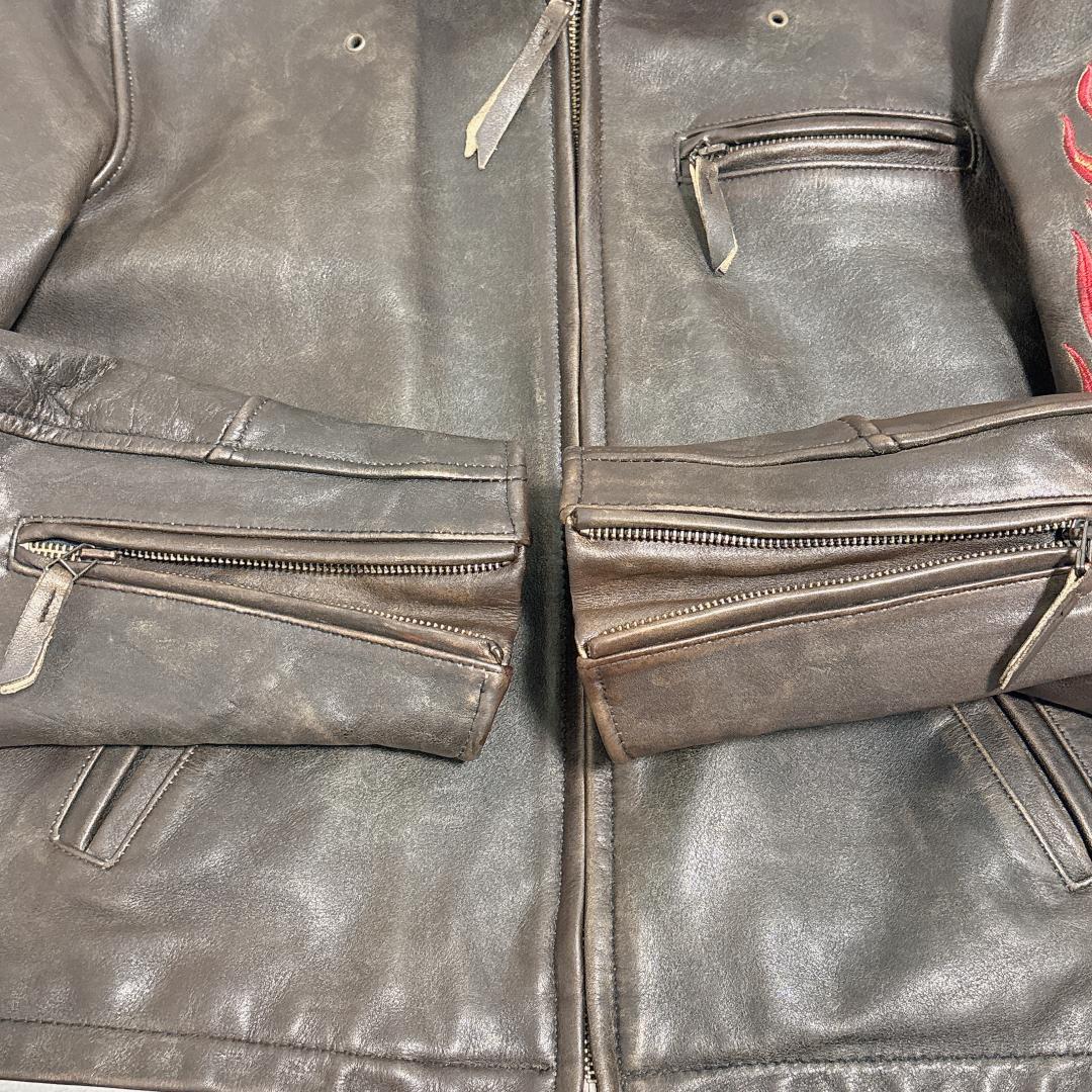 【Nabi】ハーレーダヴィットソン シングルライダース ジャケット M