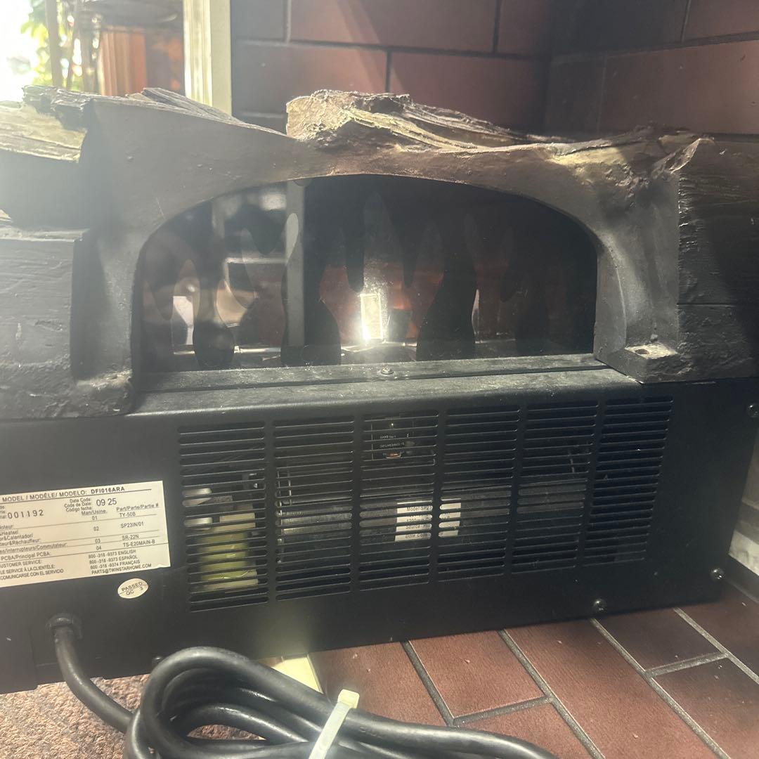 擬薪・疑炎ストーブ　マントルピース 温度調整付温風ストーブ