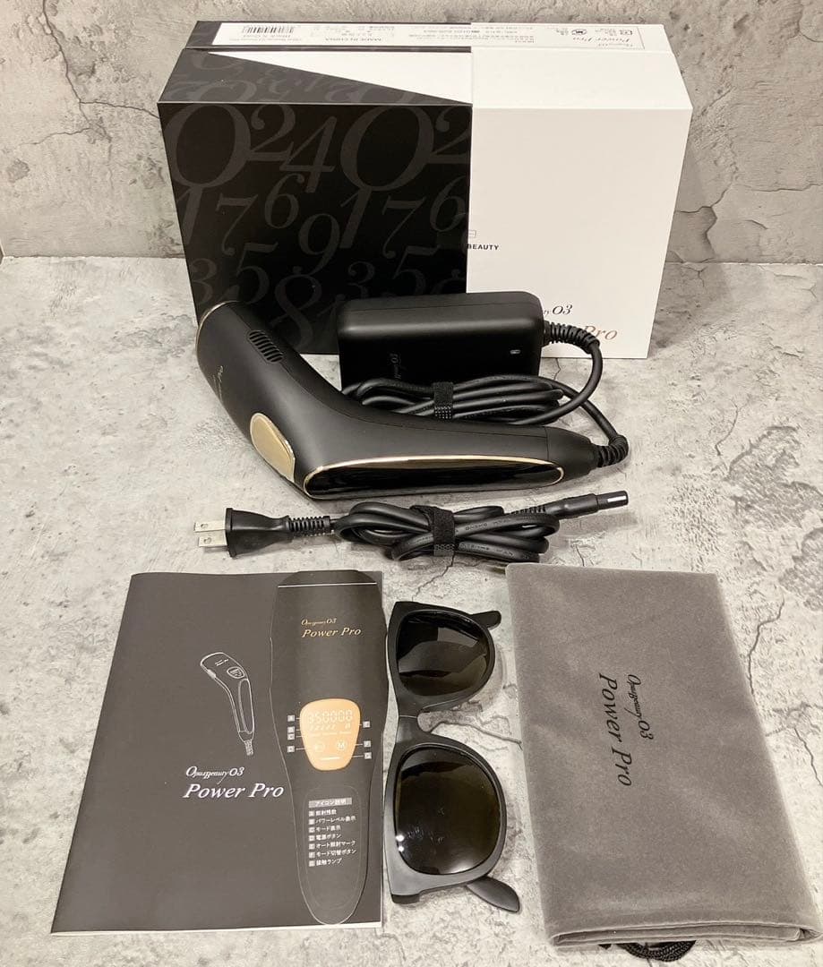 美品 OPUS BEAUTY03 Power Pro ブラック 家庭用脱毛器