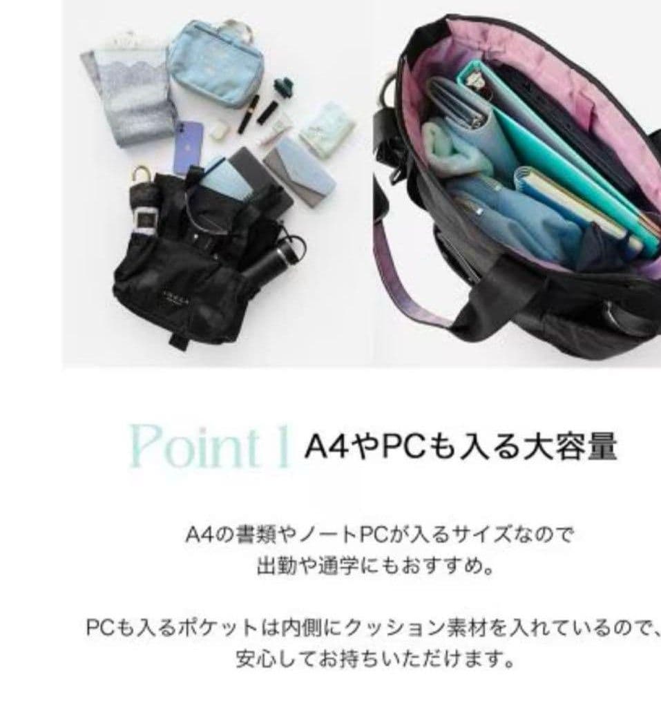 新品未使用　TOCCA　バックパック　2way　ブラック