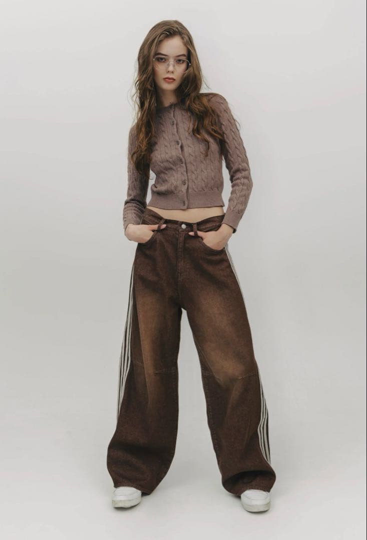 THE TOE ザトゥー　Emirates track denim pants