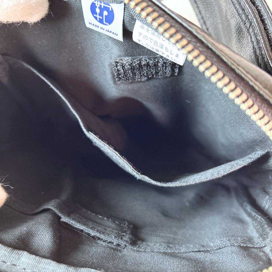 美品 PORTER オールレザー ウエストバッグ ボディバッグ スクエア 廃盤品