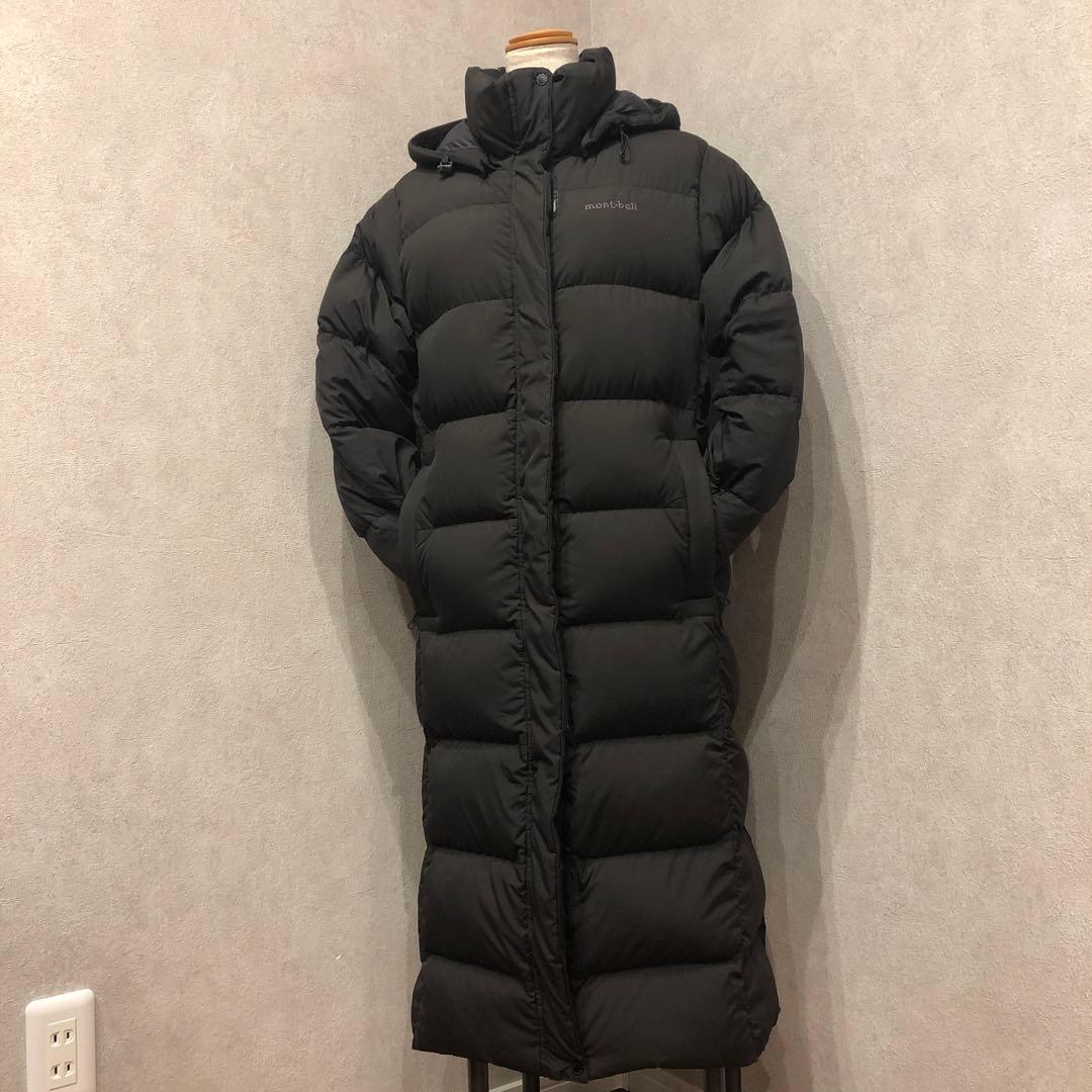 montbell ブラック ロングダウンジャケット　レディースS .356
