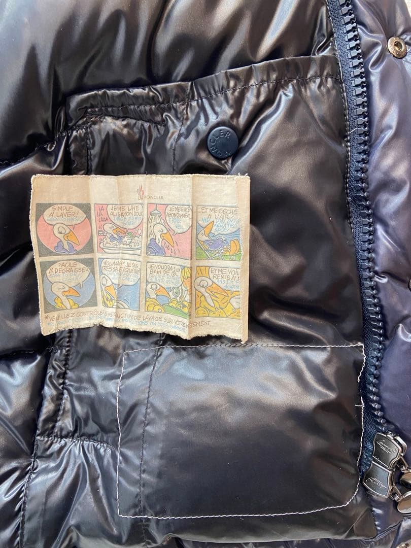 ★1月中限定値引き　モンクレール　エベレスト　廃盤　ビッグロゴ　ネイビー　L