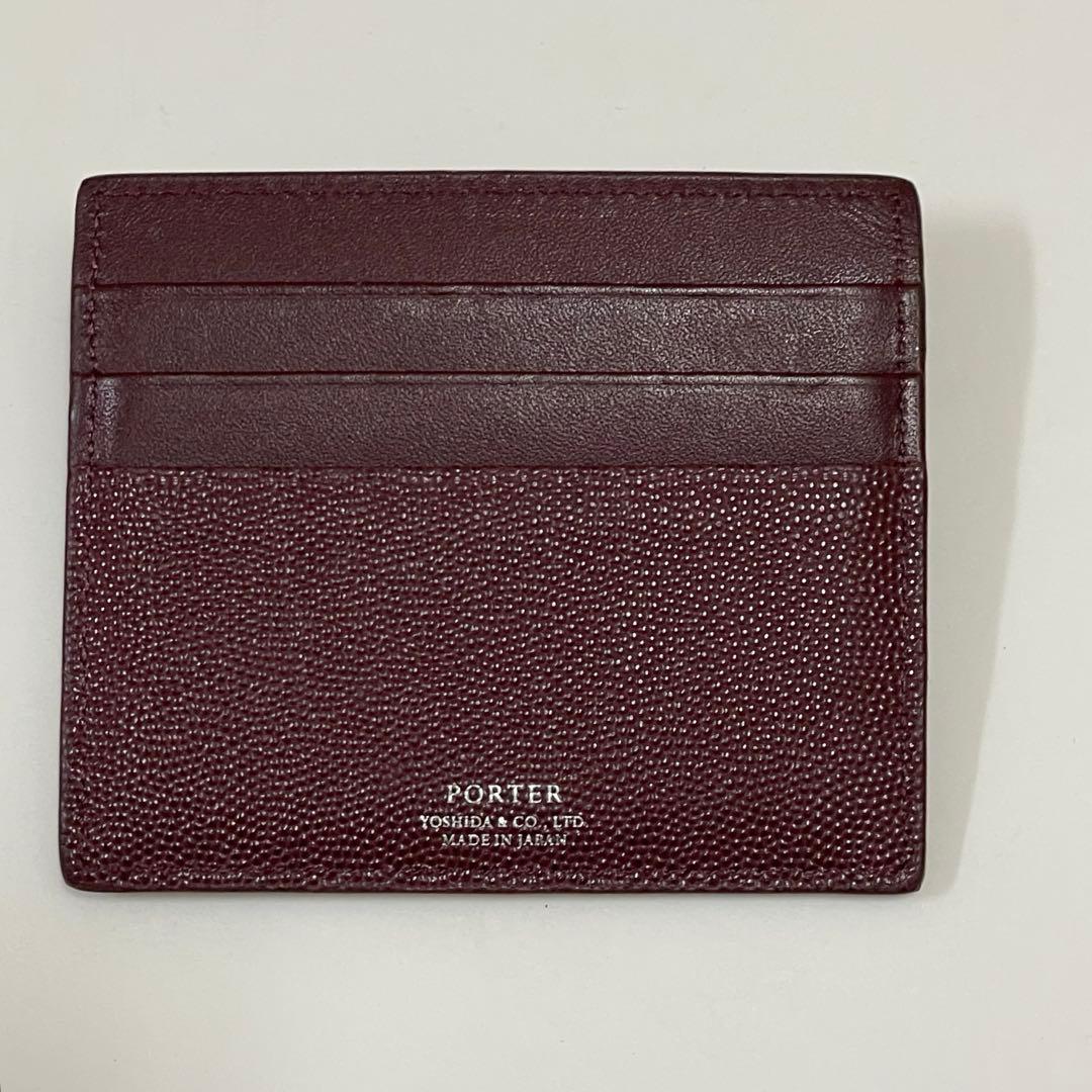 未使用　ポーター　エイブル　カード＆ケース　ボルドー