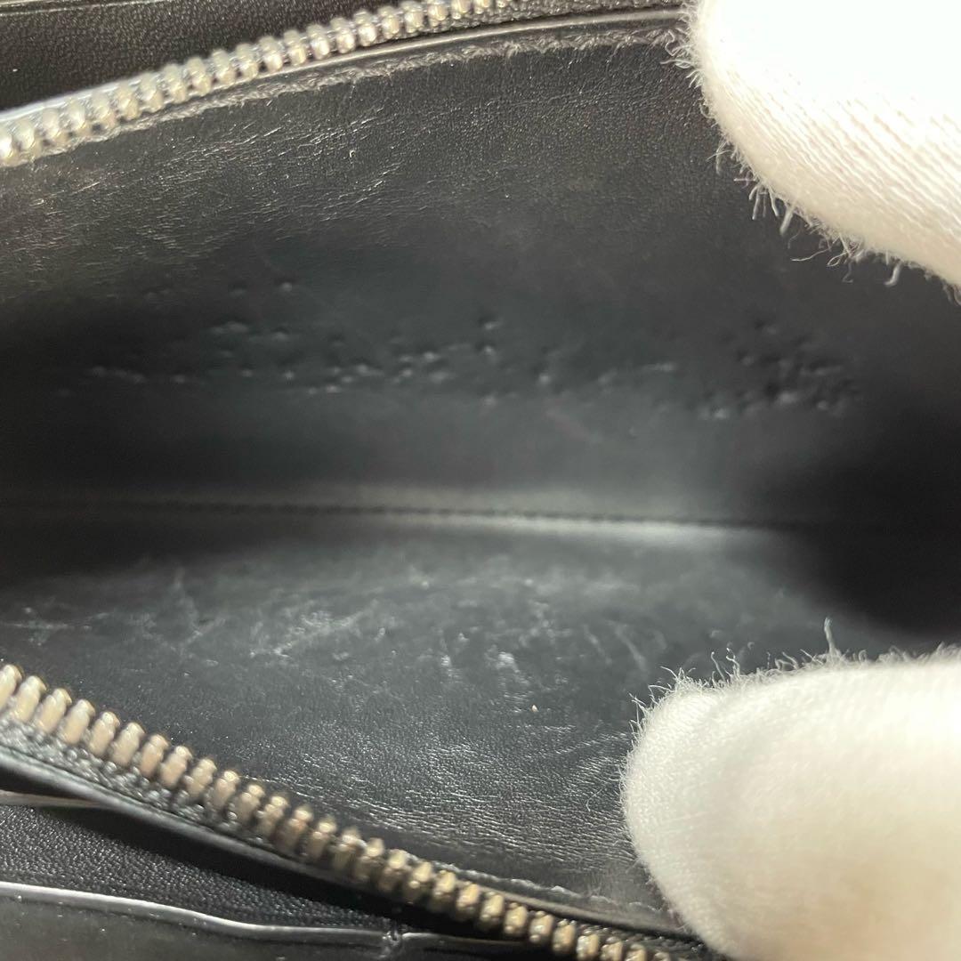 ベルルッティ　カリグラフィ　ラウンドファスナー　レザー長財布　ネイビー