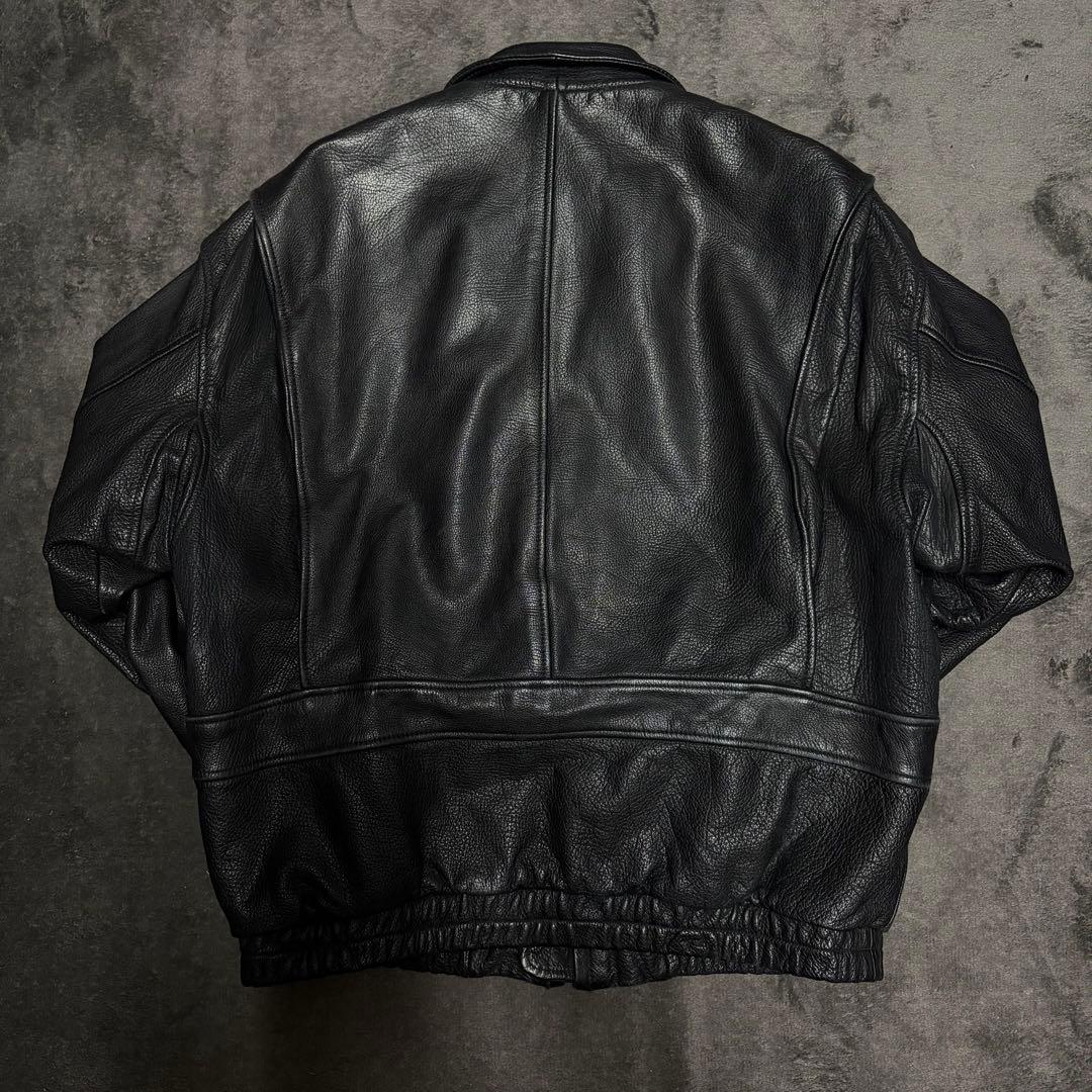 TIME & TIDE razor flight jacket黒 L 短丈 本革