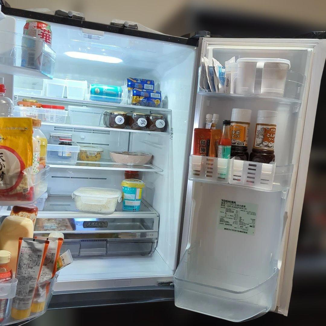 【4月中旬発送】東芝 冷蔵庫 462L 製氷OK ※タッチパネル不良