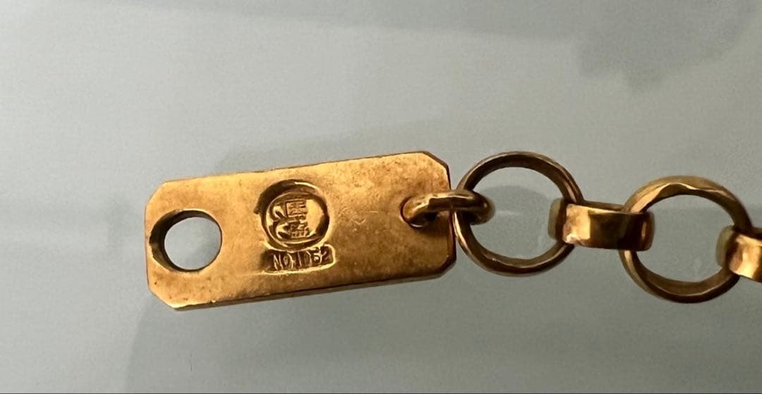 材質k18ネックレスブレスレットセットK18 N1052