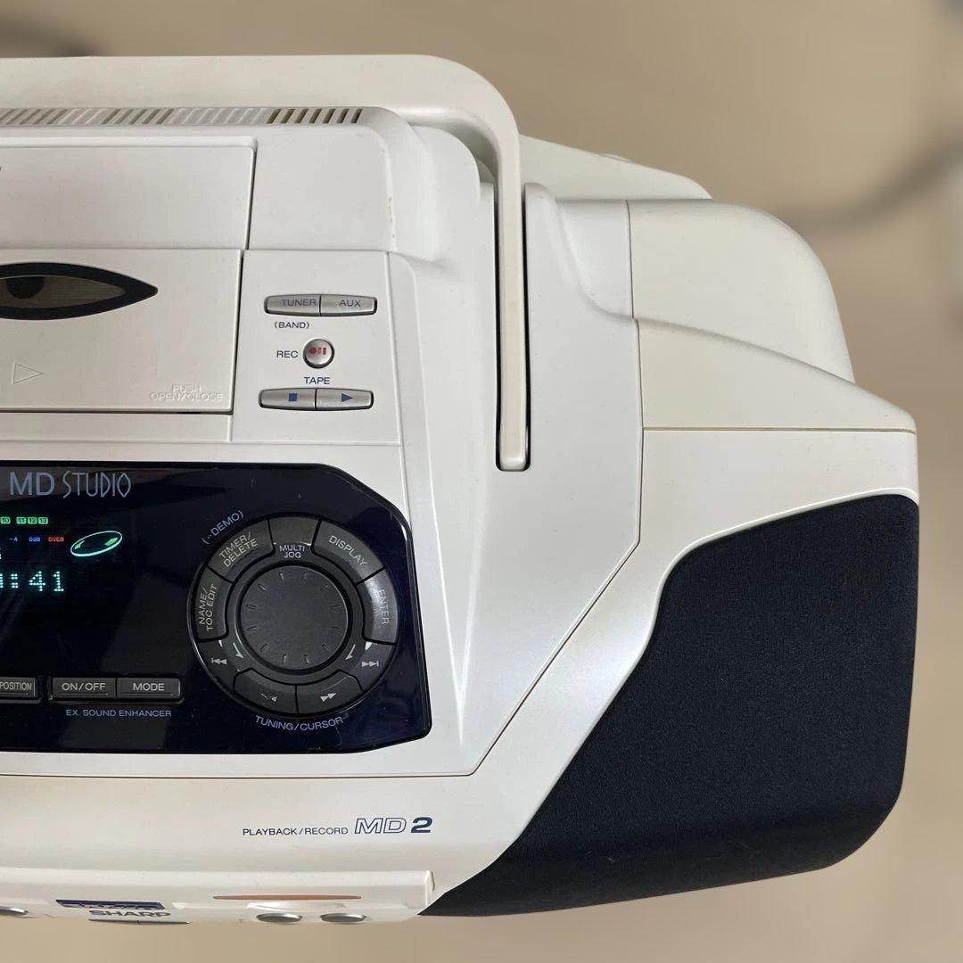 シャープ　MD-F200 MD CD カセットテープ　ダブルMD 再生確認済み