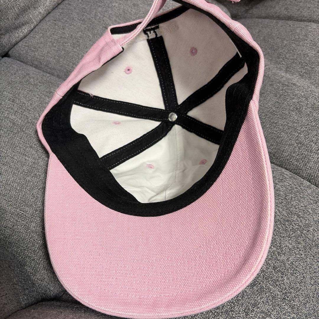 supreme キャップ　ピンク　レア