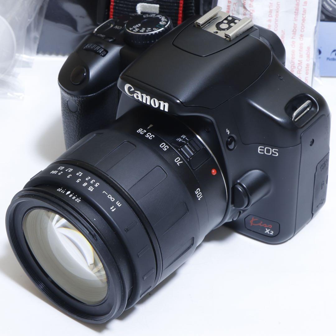 ☆スマホに送れる一眼レフ☆WiFi☆ キャノンEOS Kiss X2セット