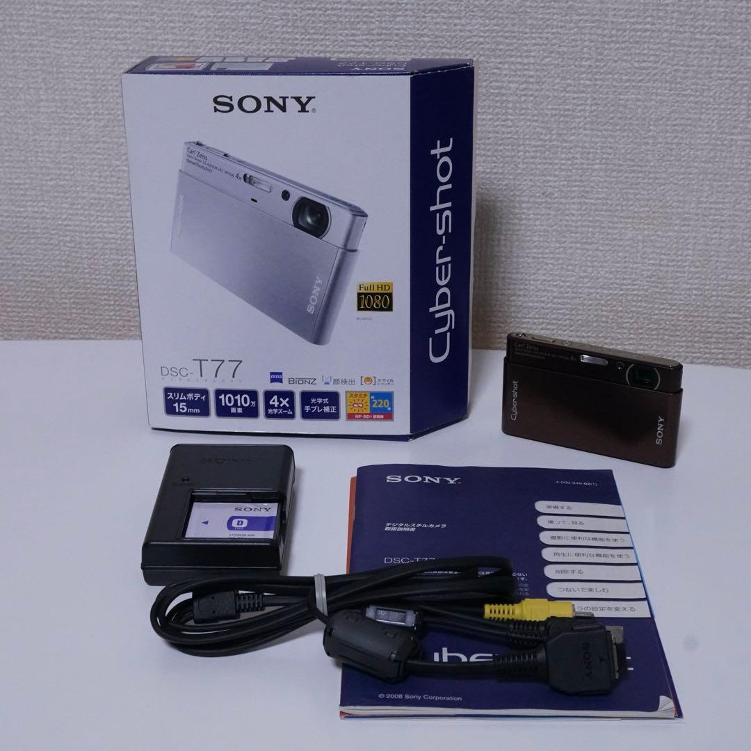 SONY Cyber-shot DSC-T77 ブラウン デジタルカメラ