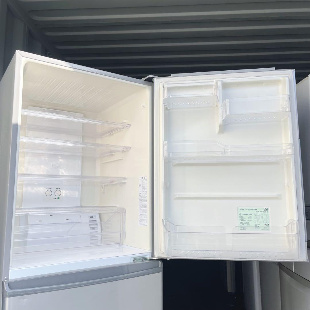 65取付無料！AQUAスタイリッシュミスティシルバー高性能4ドア冷蔵庫！洗濯機