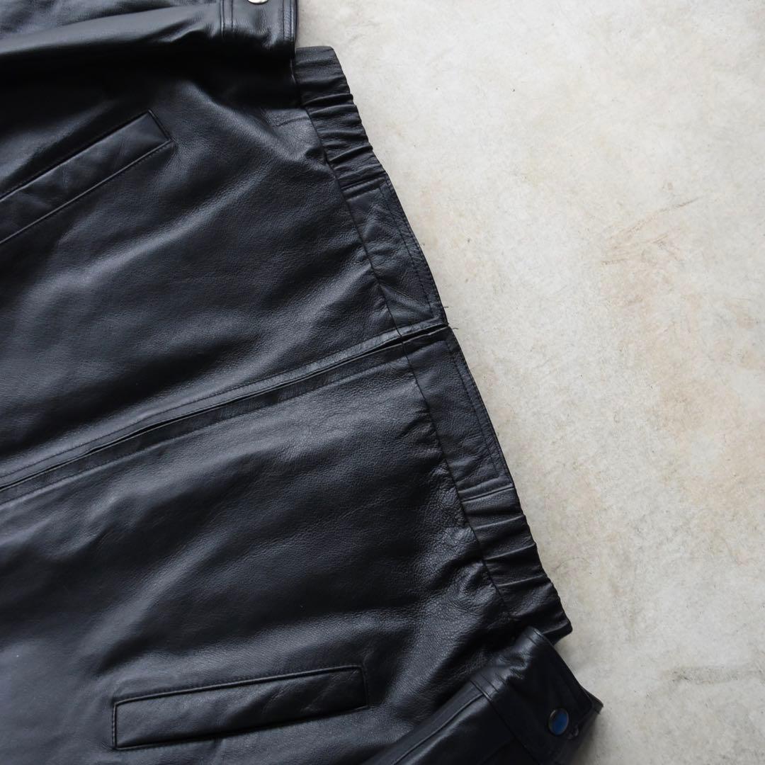 90s セントジョンズベイ レザージャケット ブルゾン ブラック M希少