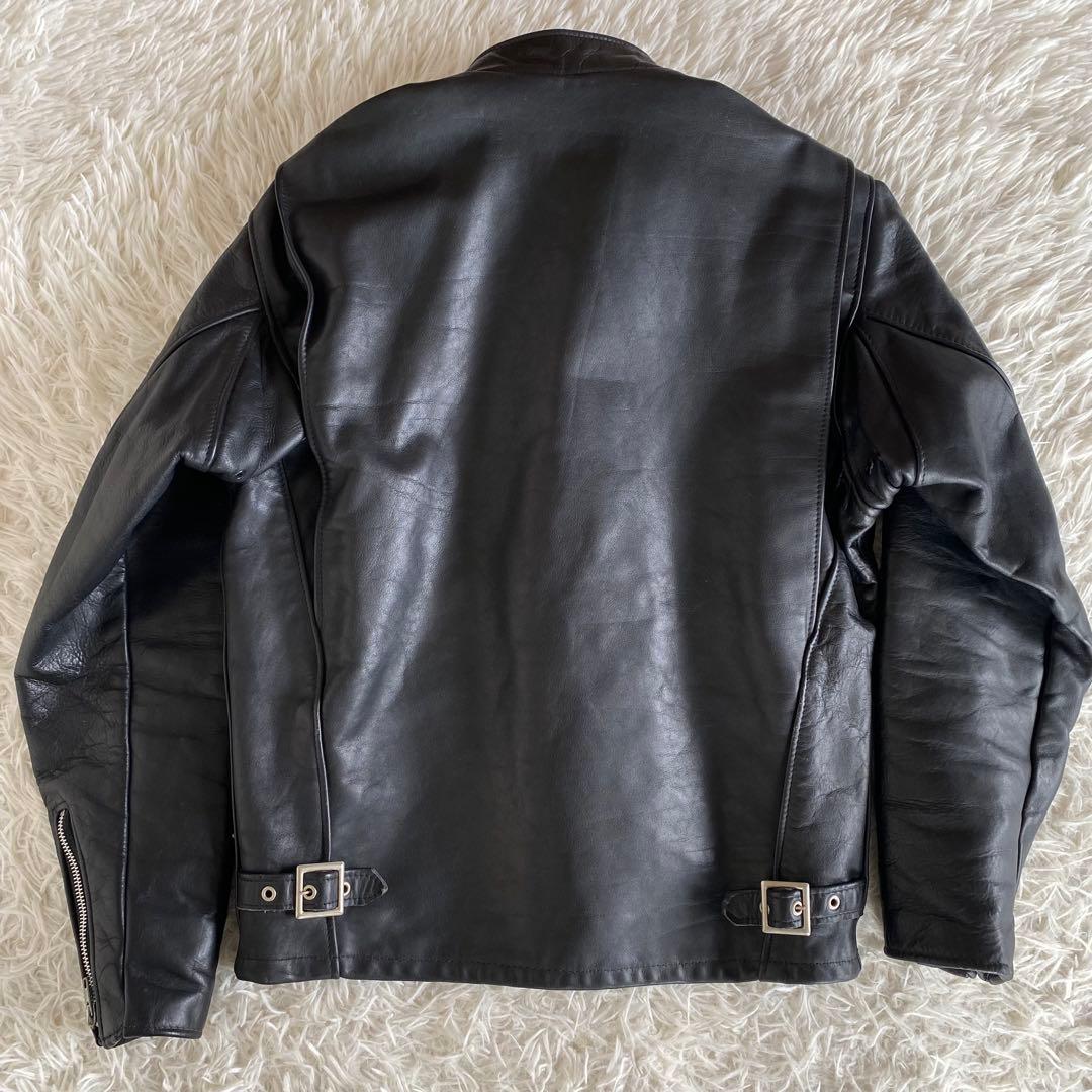 【美品】SCHOTT　641 シングルライダースジャケット　黒　38 L相当