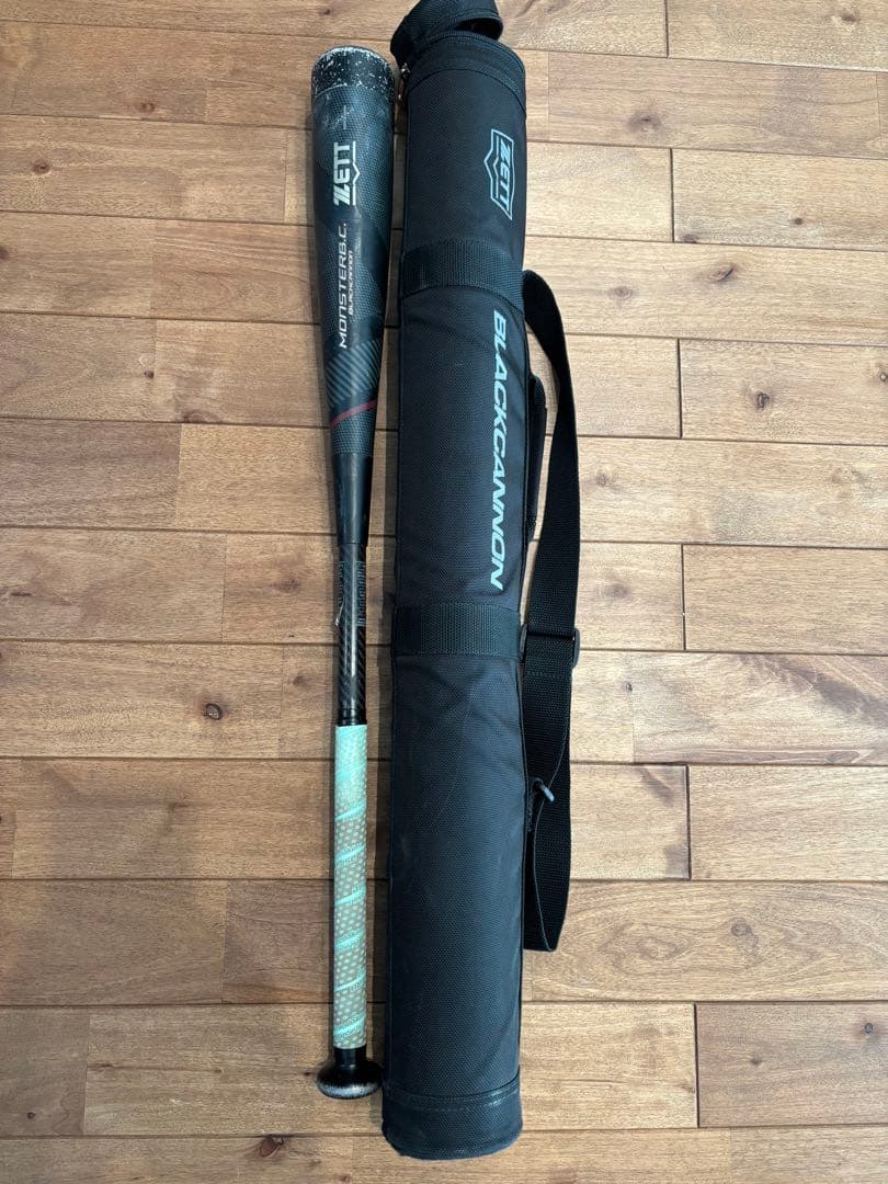 ZETT 少年軟式バット モンスターブラックキャノン80cm 約580g