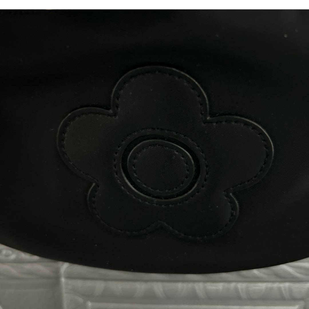 マリークワント ボディバッグ ウエストバッグ デイジー ブラック