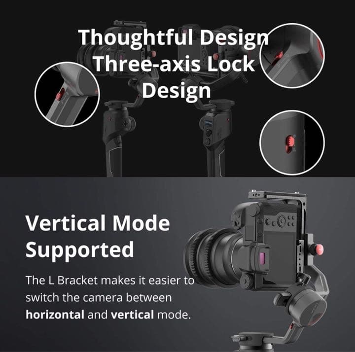 MOZA AirCross 2 ジンバルスタビライザー カメラ専用 3軸ジンバル