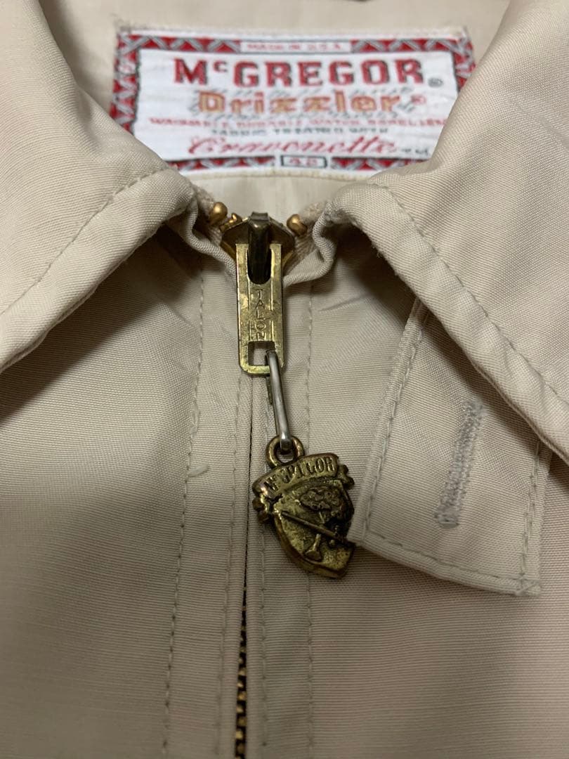 50s〜ヴィンテージ USA製マクレガー ドリズラージャケット60sギャバジャン