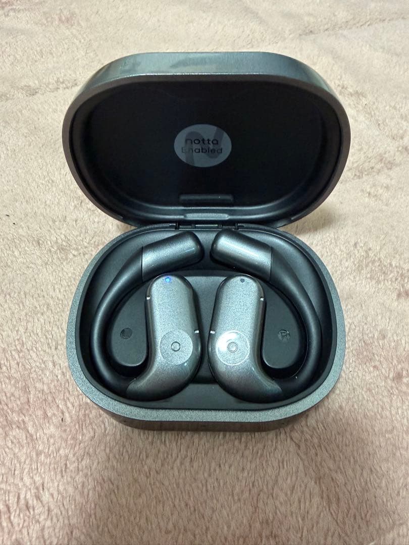 ZENCHRD ワイヤレスイヤホン グレー 充電ケース付き