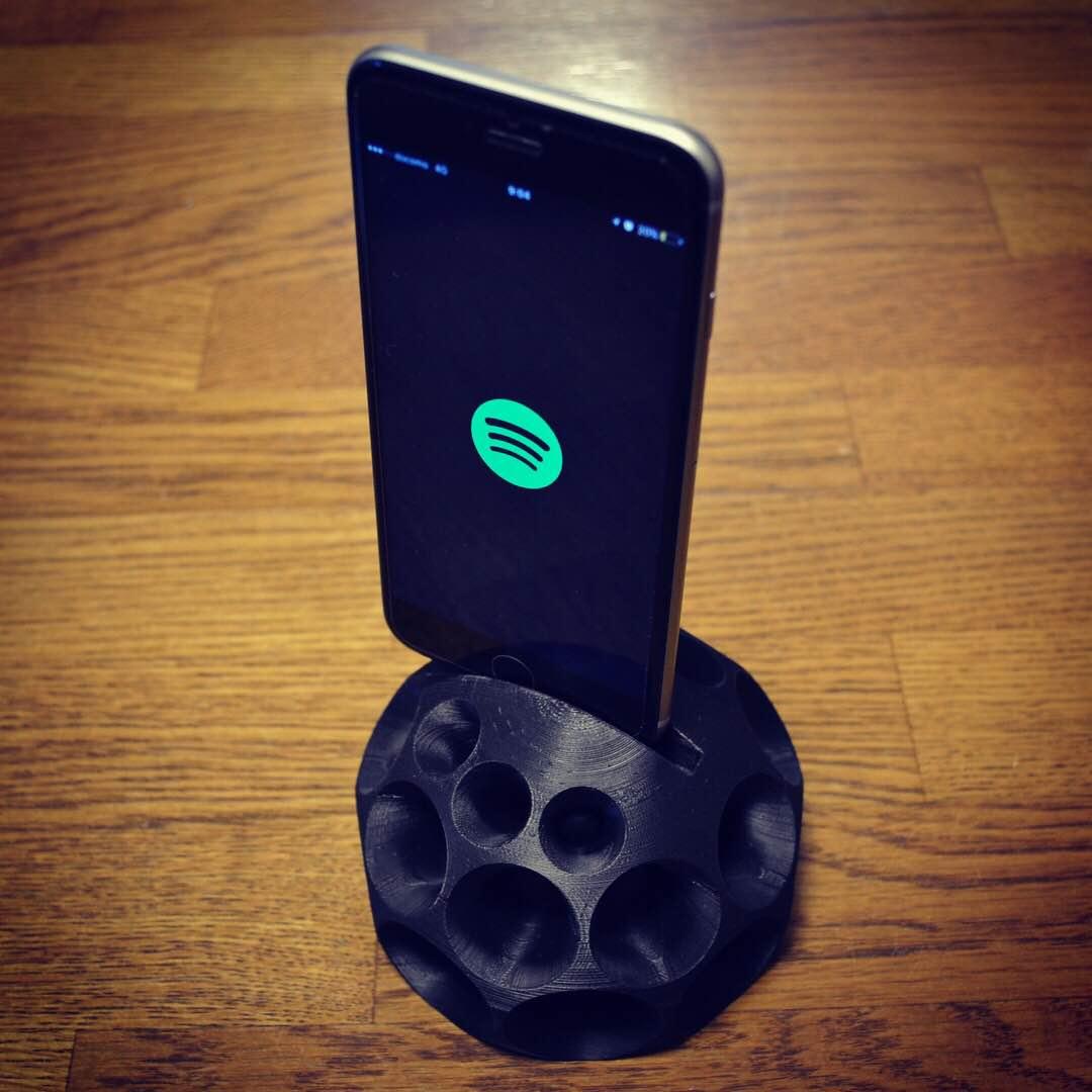 【展示用】スマホ用無指向性ドームスピーカー（リフレクター）