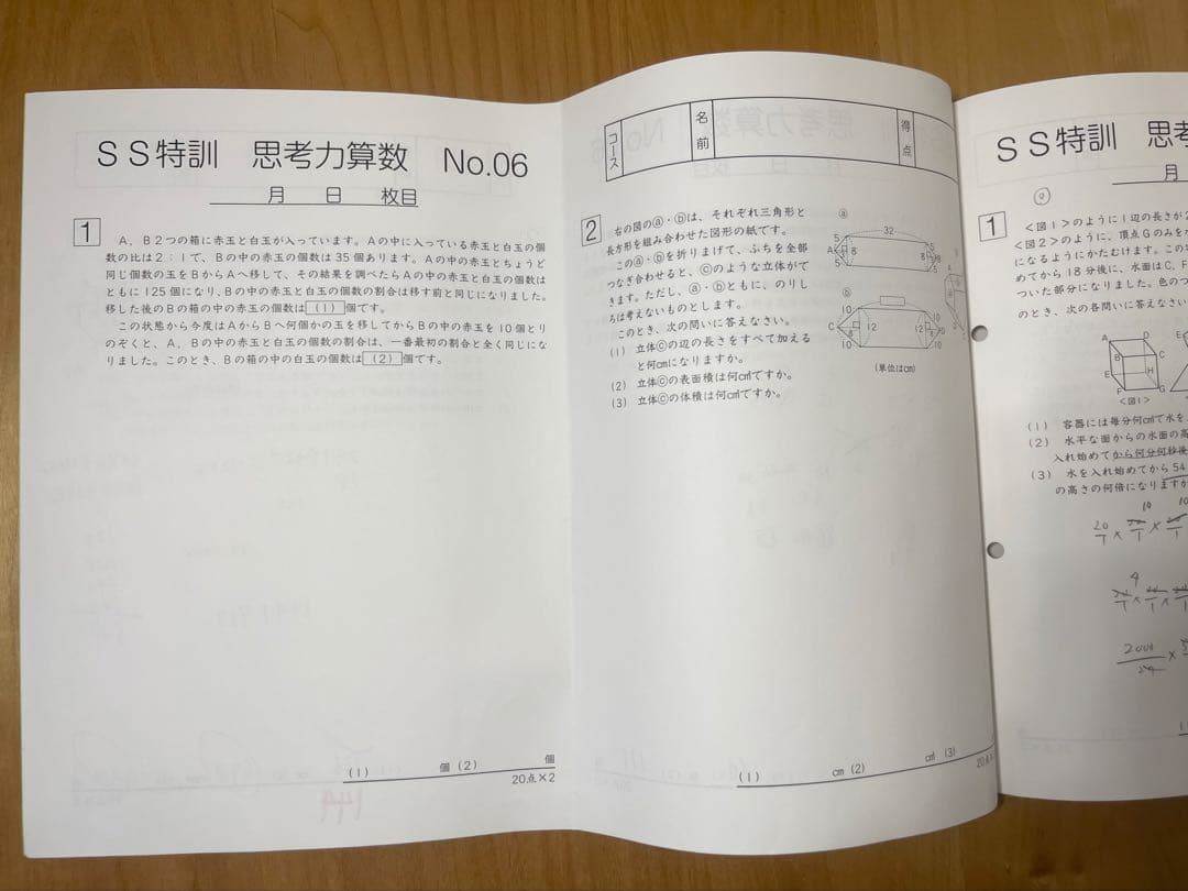 【SS・思考力】サピックス6年 SS単科 算数 思考力講座