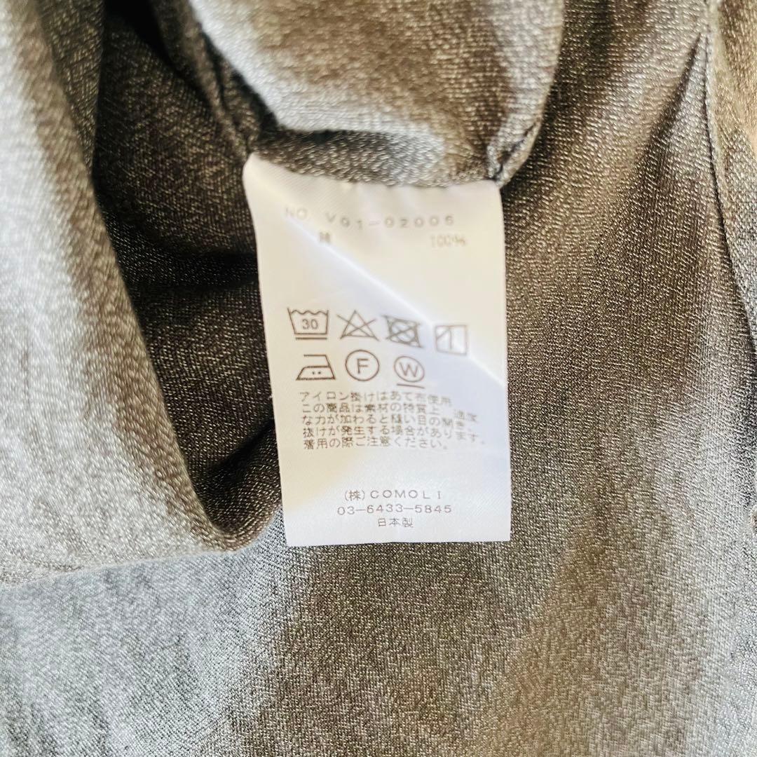 COMOLI コモリ ヨリ杢プルオーバーシャツ 3