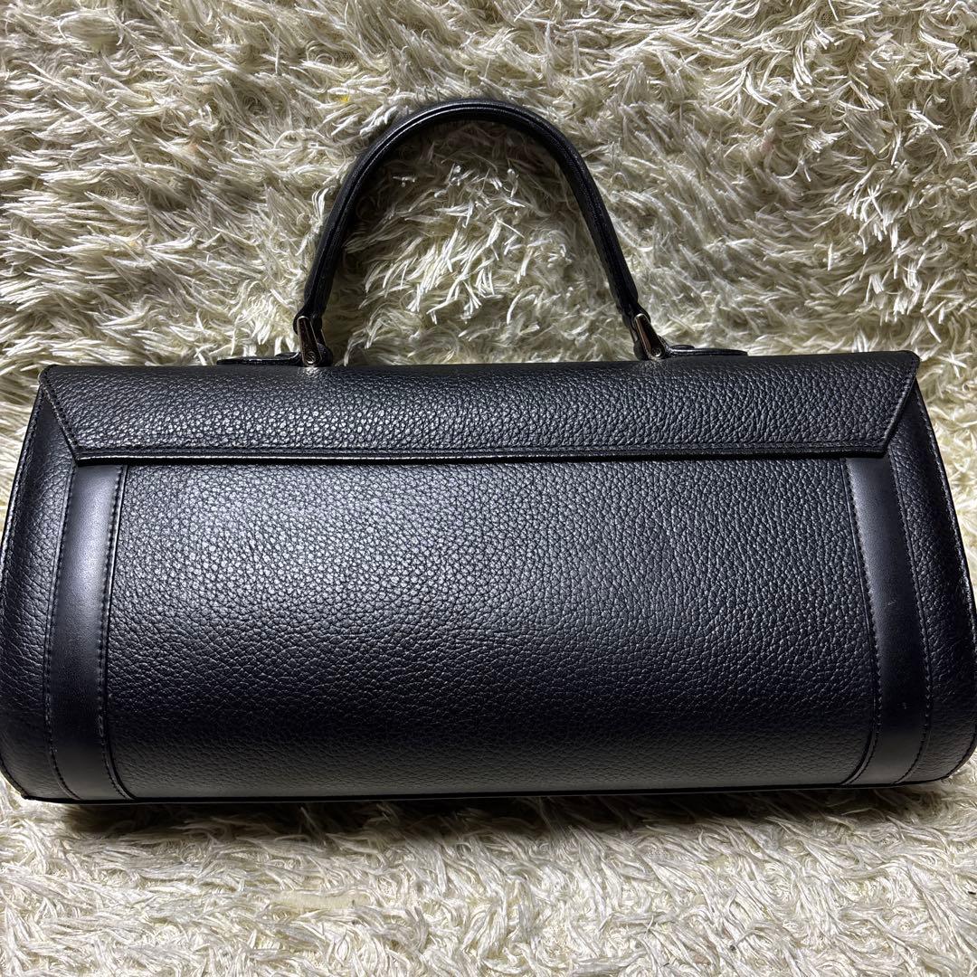 Burberrys フォーマル ハンドバッグ 筒形 ノバチェック 黒 ブラック