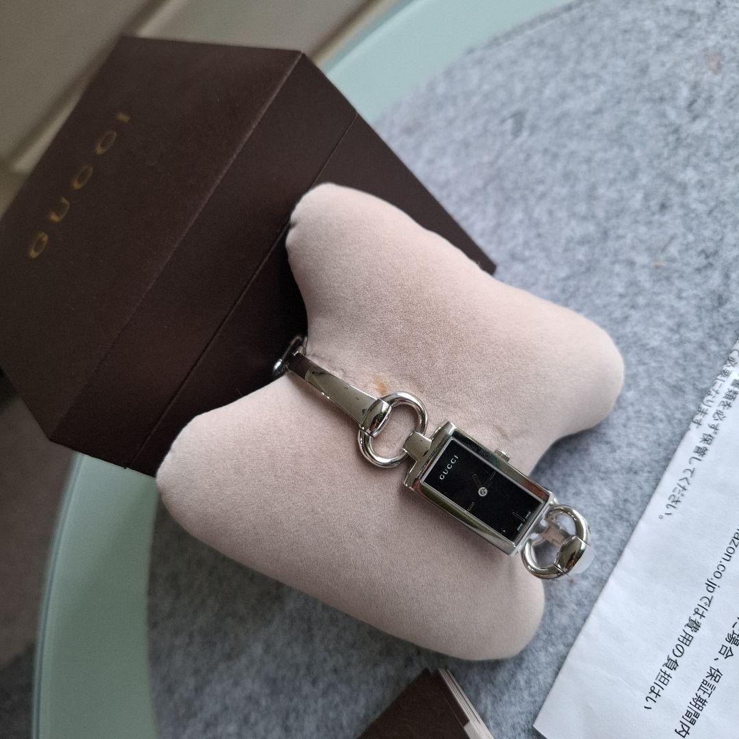 GUCCI119 クォーツ腕時計 ブラック稼働品