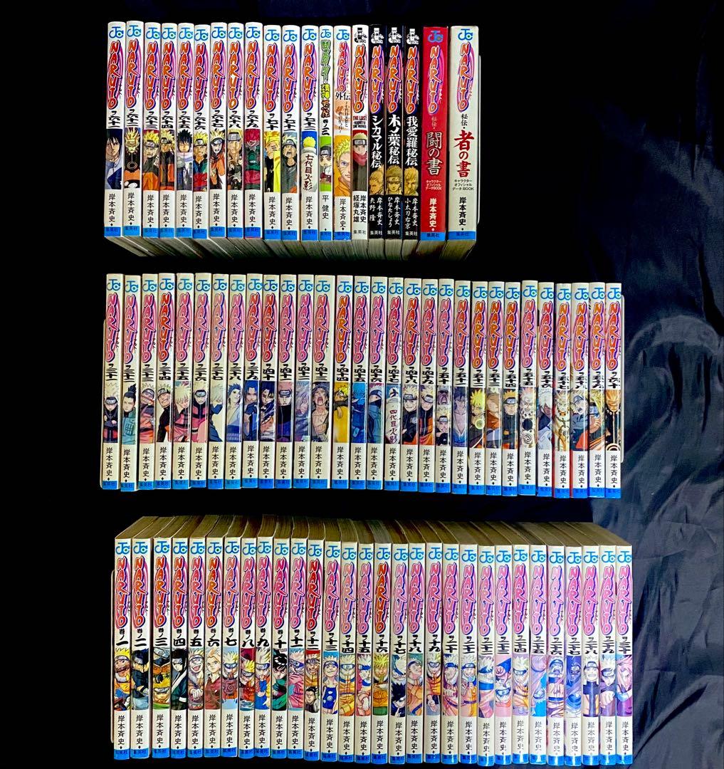 NARUTO ナルト　全巻セット（1〜72巻）＋関連本7冊　計80冊