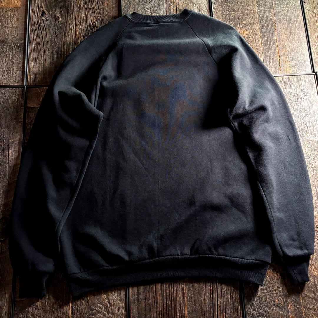 80s USA製　ジャージーズ　ラグランスウェット　ピエロスパンコール刺繍XL.