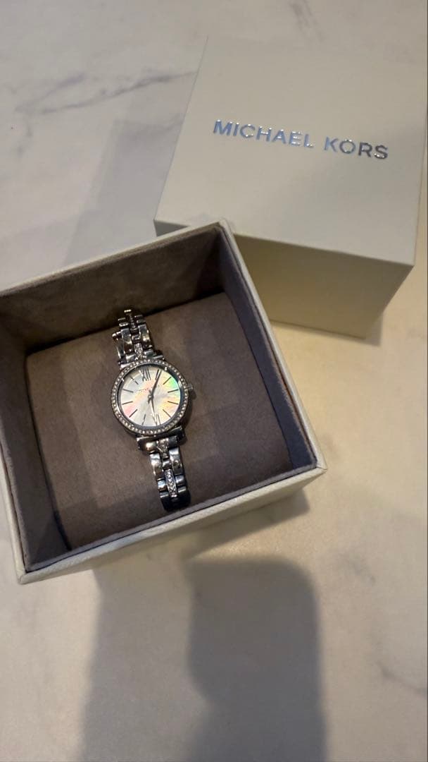 【箱付き】Michael Kors シルバー アナログ時計