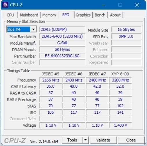 G.Skill DDR5-6400 16GB 2枚組 RGBメモリ