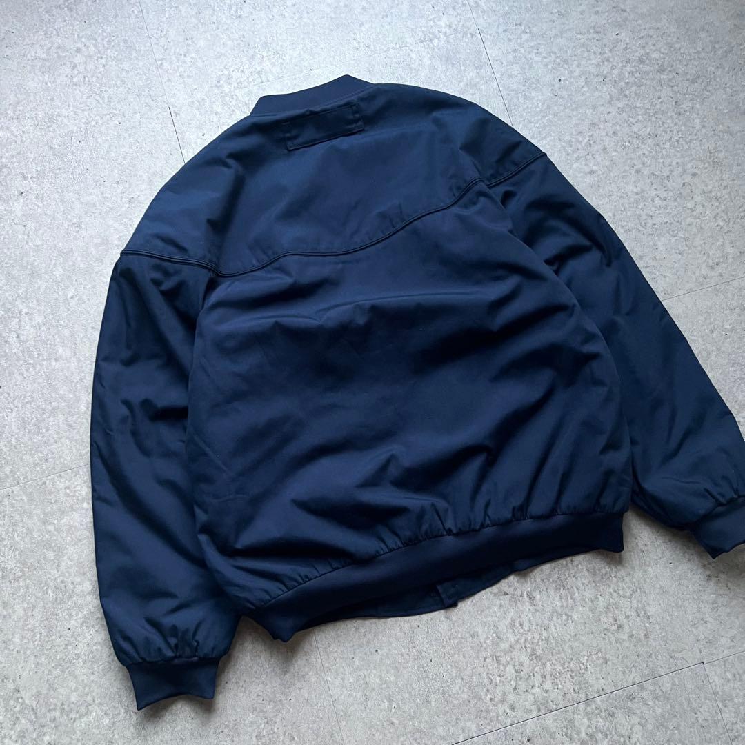00s HABND カップショルダージャケット 中綿 裏地フリース ネイビー