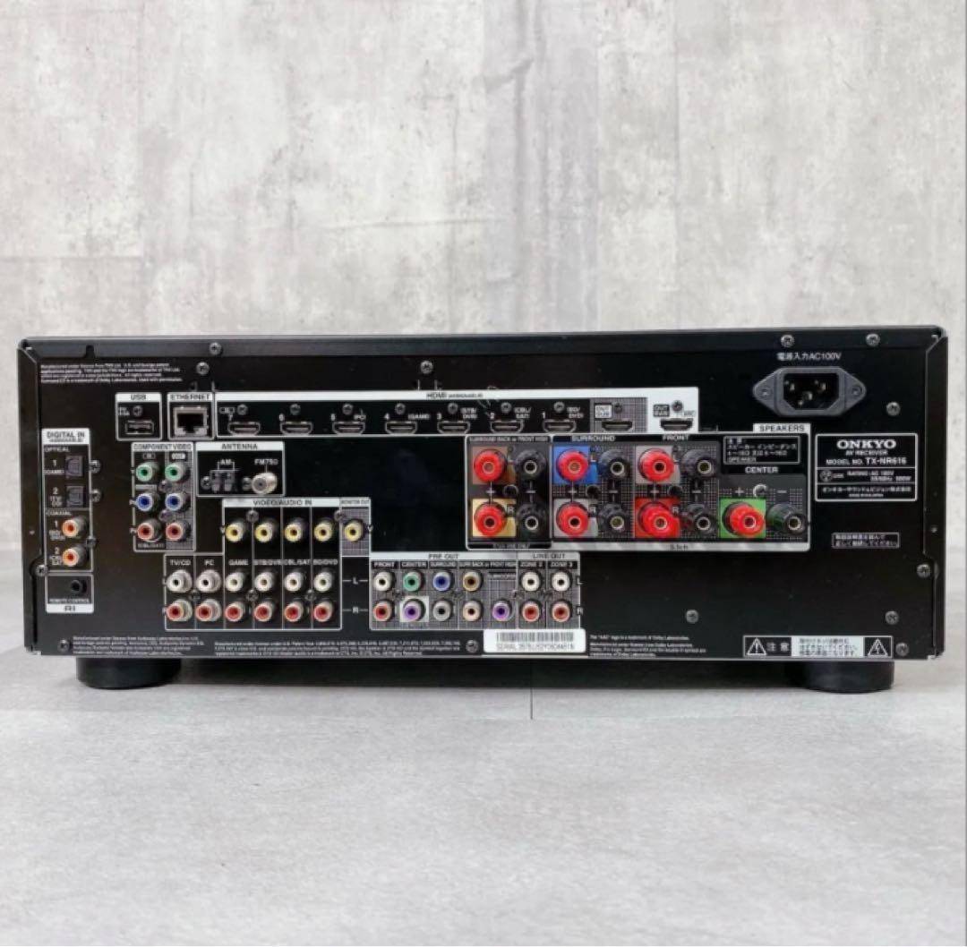 Y940 ONKYO TX-NR616 7.1ch対応 AVレシーバー 音響機器
