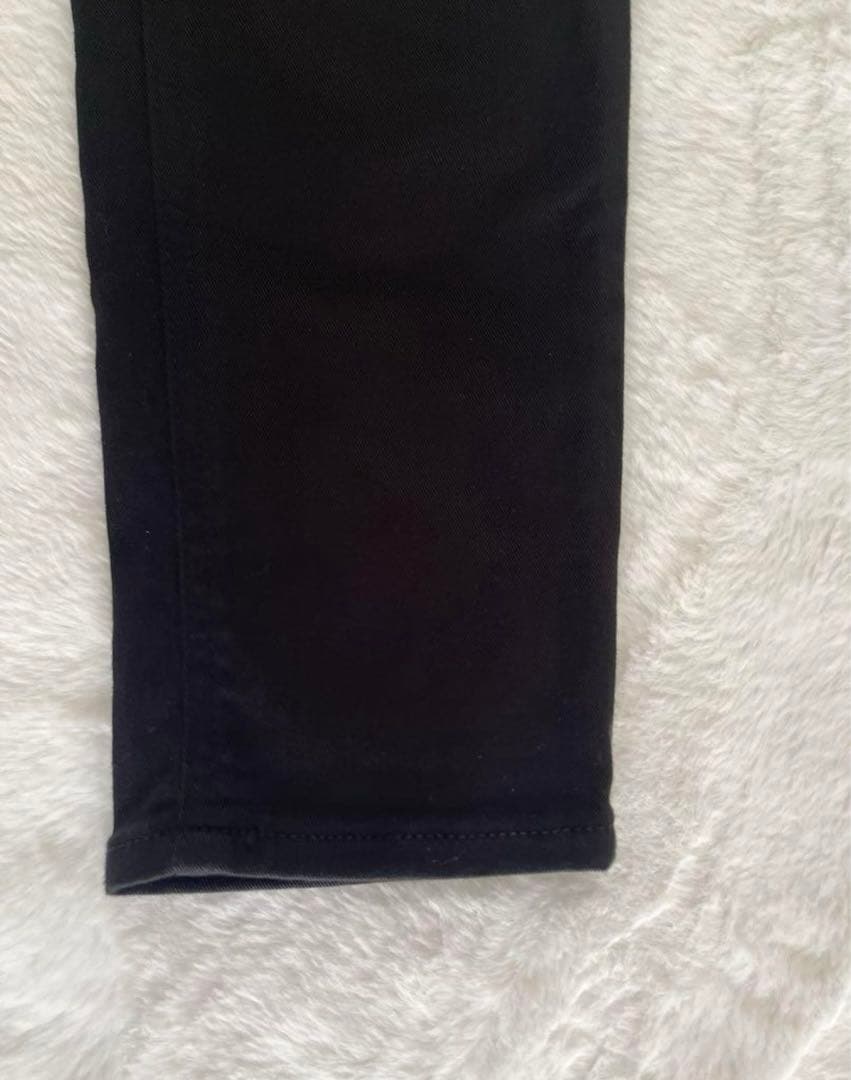 ⭐️美品⭐️ヤヌーク RUTH スリムテーパード デニム ブラックデニム 24