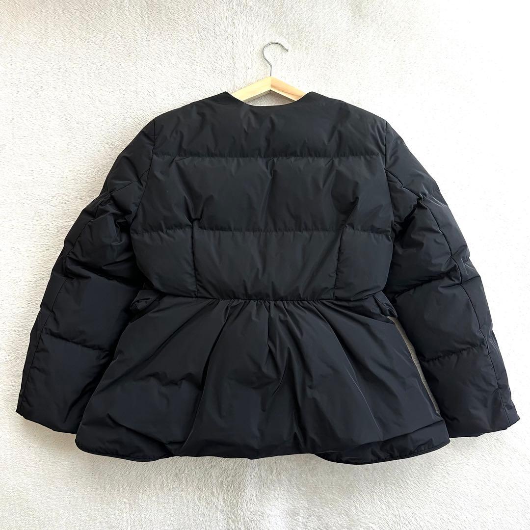 美品　DOUBLE BUTTONED DOWN SHORT COAT 38 黒